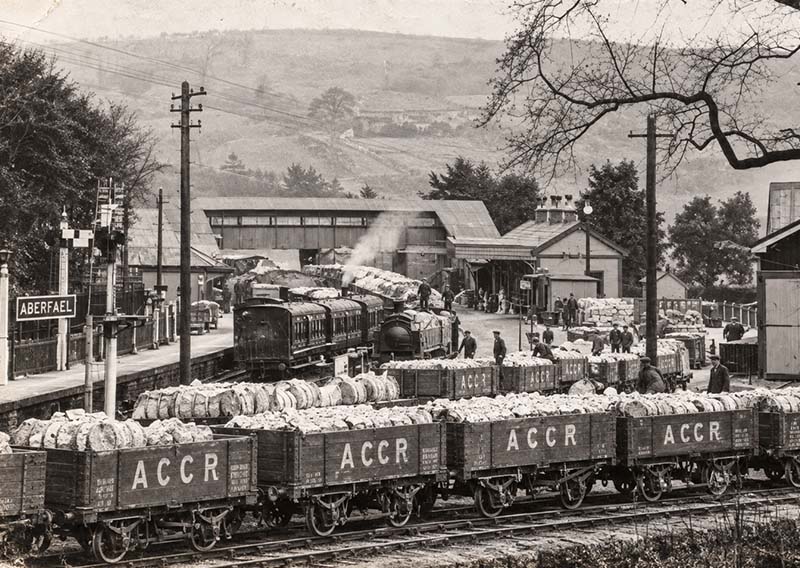 Aberfael Yard and LSWR station