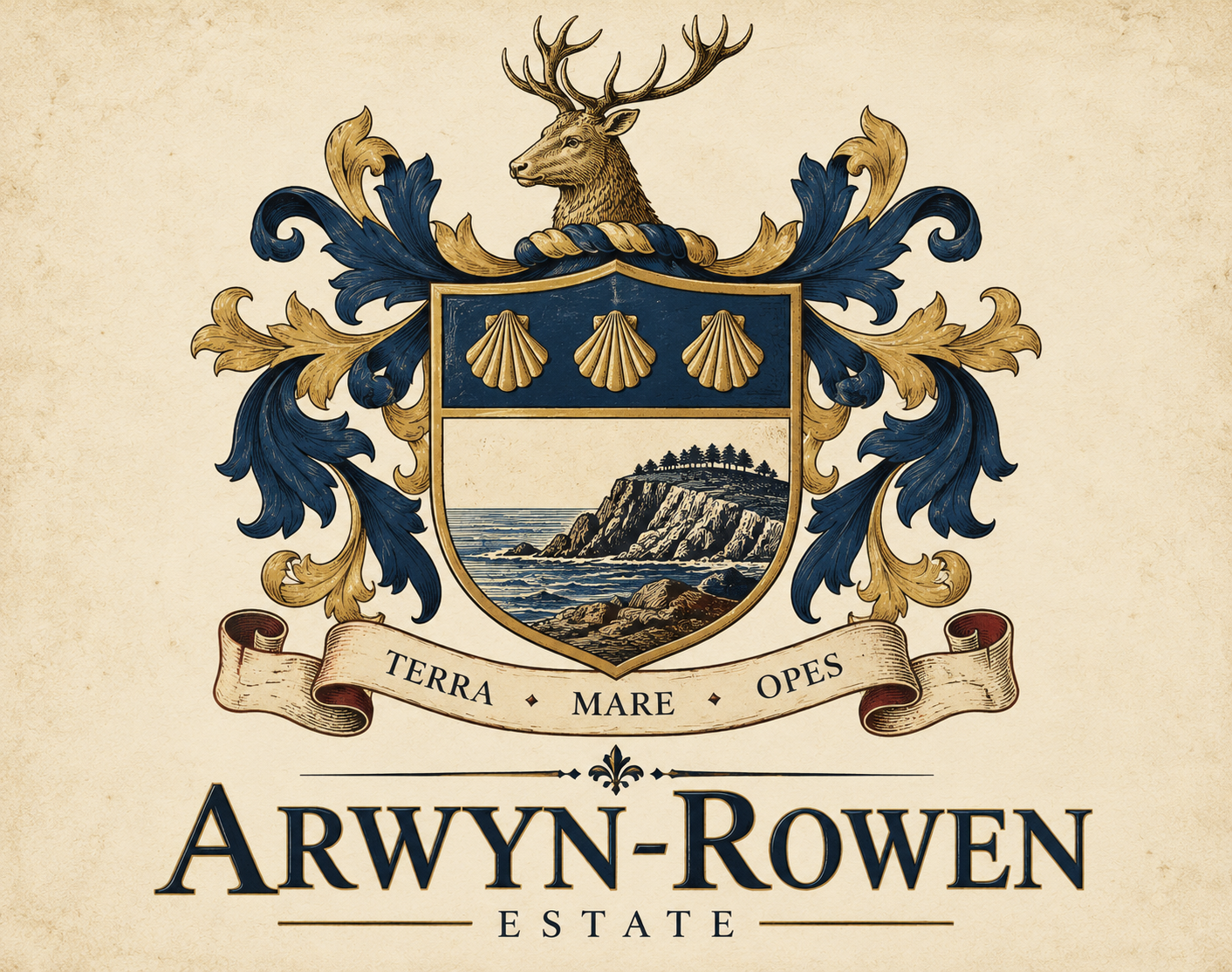 Arwyn-Rowen Estate Heraldic Crest