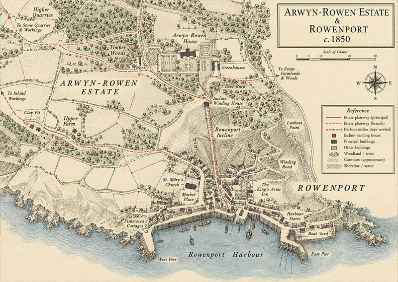 Rowenport-horse-drawn-tramway Map